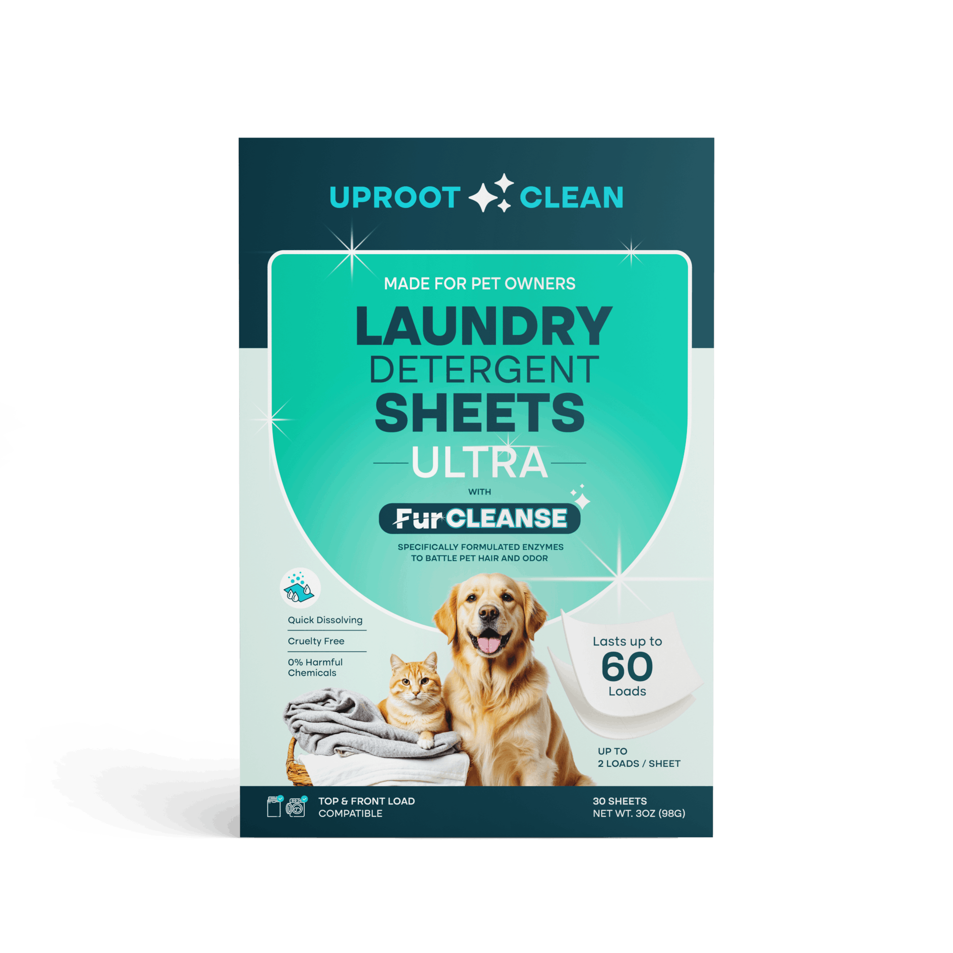 Uproot Clean Laundry Detergent Sheets