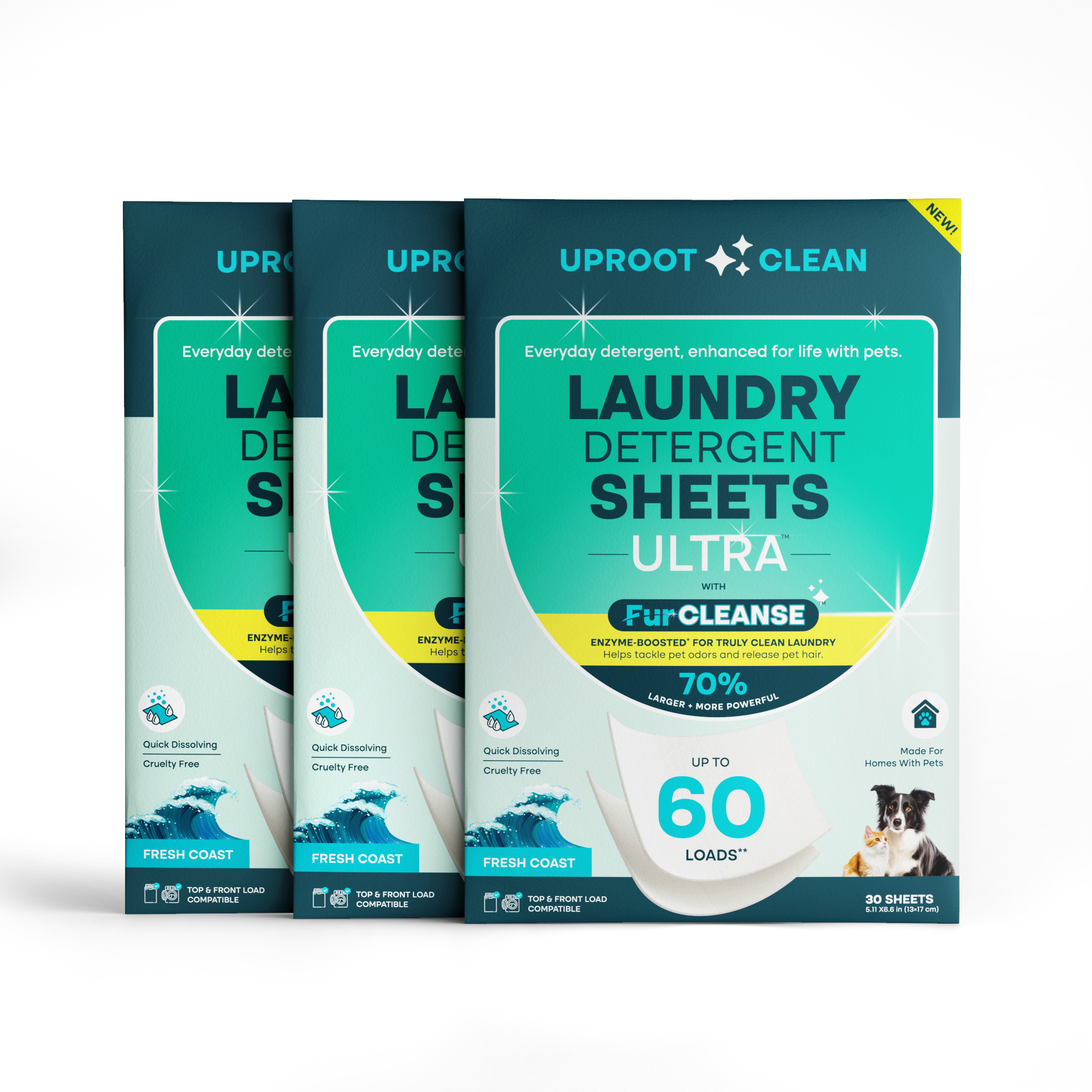 Uproot Clean Laundry Detergent Sheets
